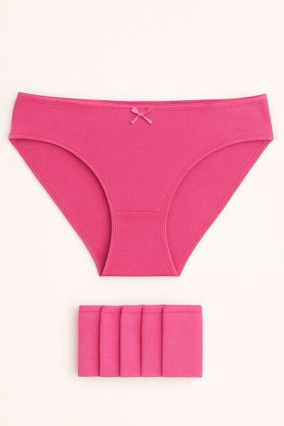 678 Tutku Kadın İncebel Fiyonklu Bikini 12'li Pembe - 1