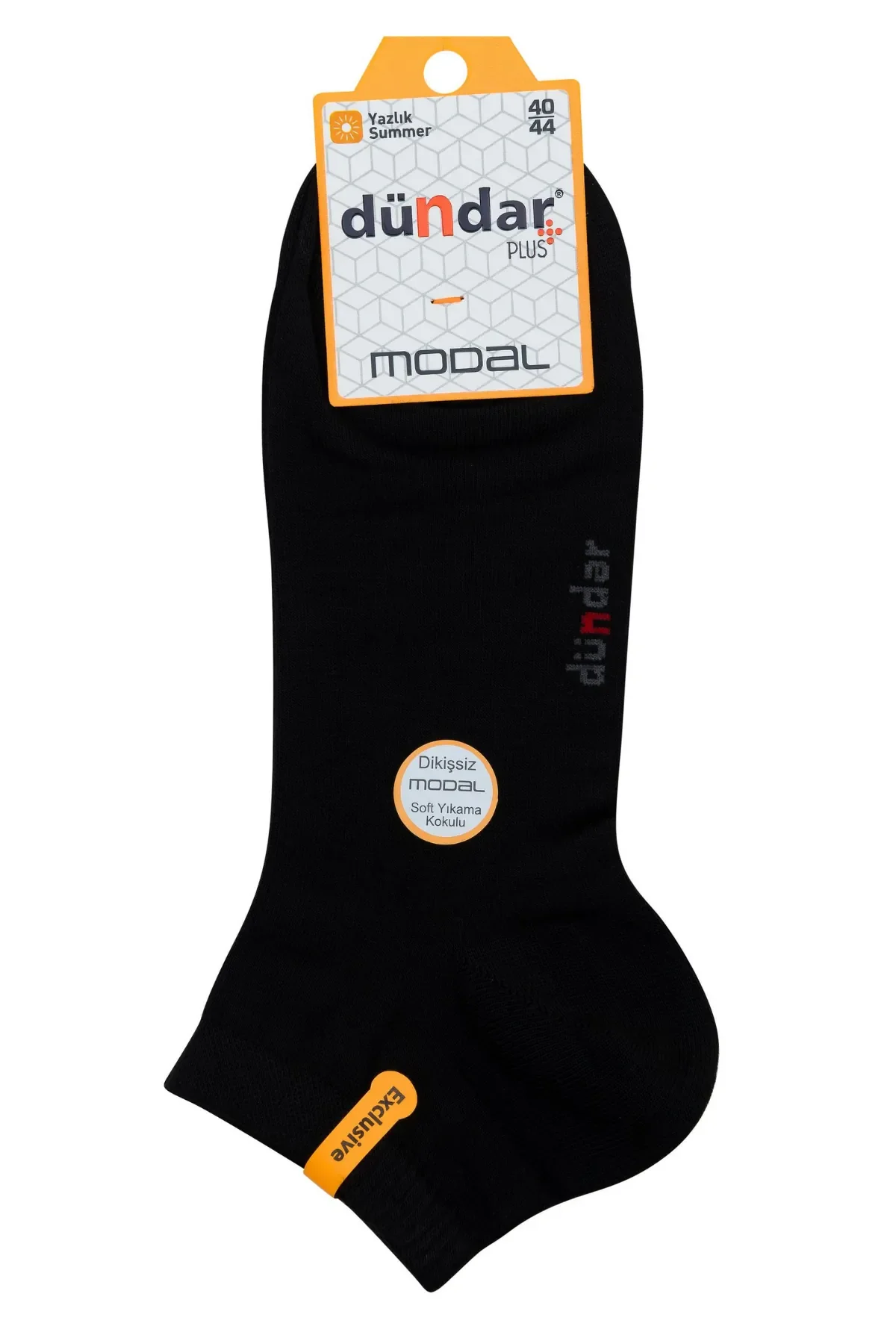 6838 Dündar Erkek Modal Patik 12'li Paket Siyah - 1