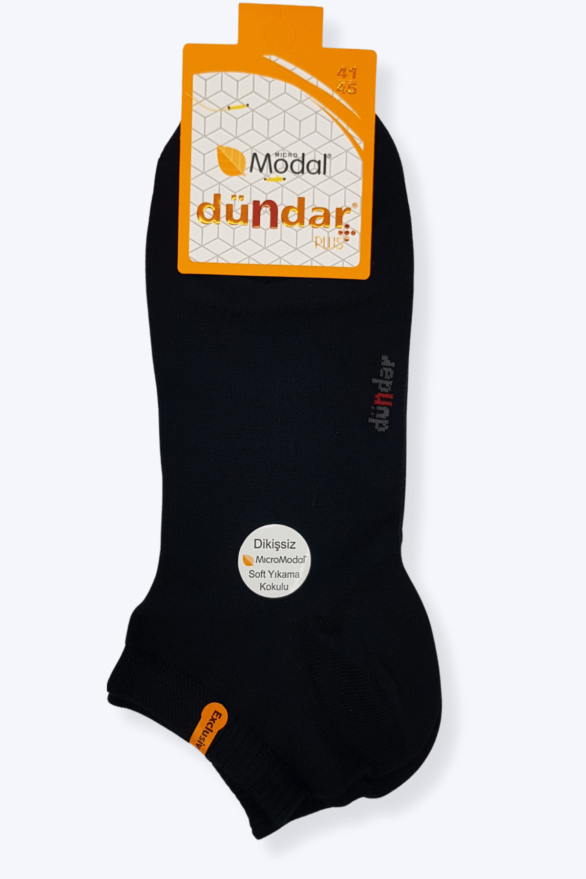 6838 Dündar Erkek Modal Patik 6'lı Paket Siyah - 3