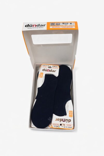 6876 Dündar Modal Sneaker 12li Siyah - DÜNDAR ÇORAP (1)