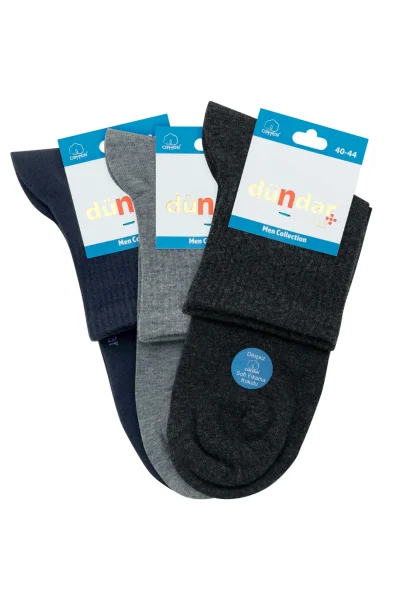 6890 Dündar Erkek Penye Konç Patik 12'li Paket Asorti 