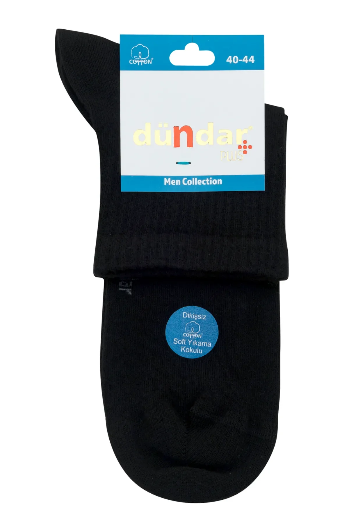 6890 Dündar Erkek Penye Konç Patik 12'li Paket Siyah - 1