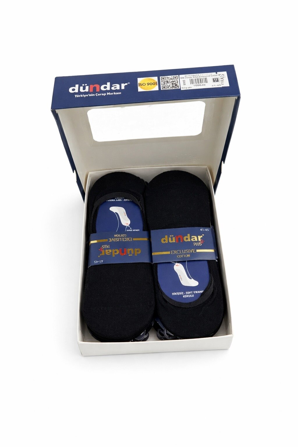 6906 Dündar Erkek Exculusive Cotton Babet 12'li Paket Siyah - 1