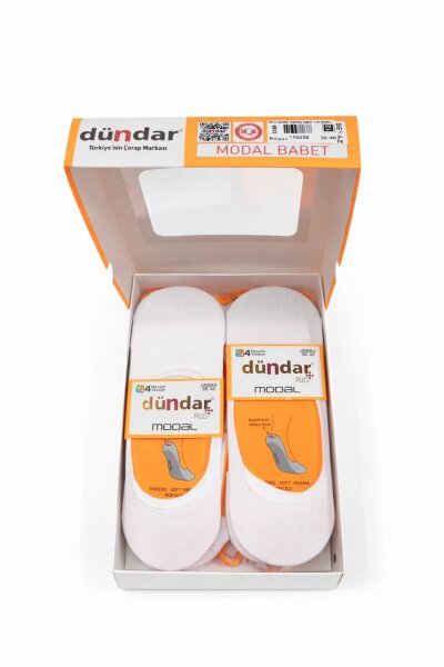 6913 Dündar Modal Babet 12li Beyaz - DÜNDAR ÇORAP (1)