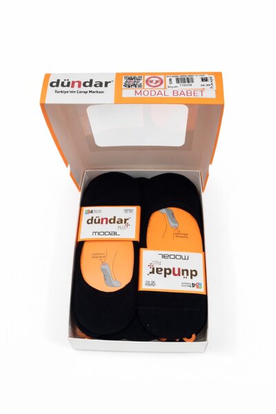 6913 Dündar Modal Babet 12li Siyah - DÜNDAR ÇORAP (1)