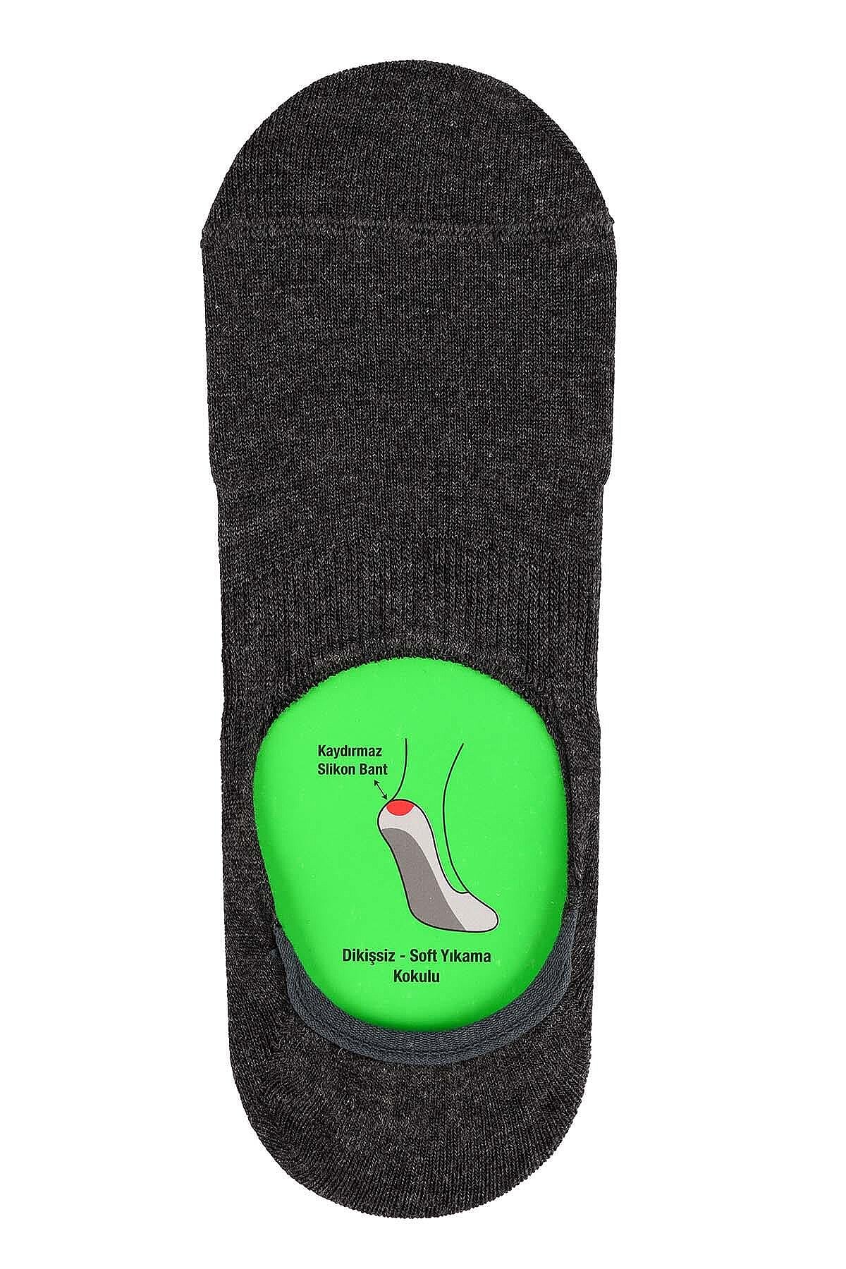 7001 Jiber Erkek Bambu Babet 12li Antrasit - 1