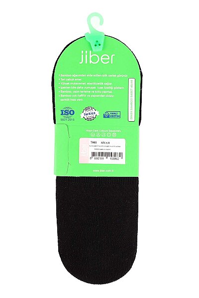 7001 Jiber Erkek Bambu Babet 12li Siyah - 3
