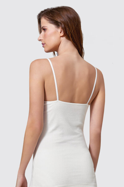 7029 Berrak Kadın İp Askılı Atlet 6'lı Ekru - BERRAK (1)