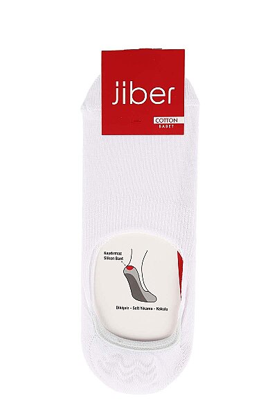 7099 Jiber Erkek Cotton Babet 12li Beyaz - JİBER