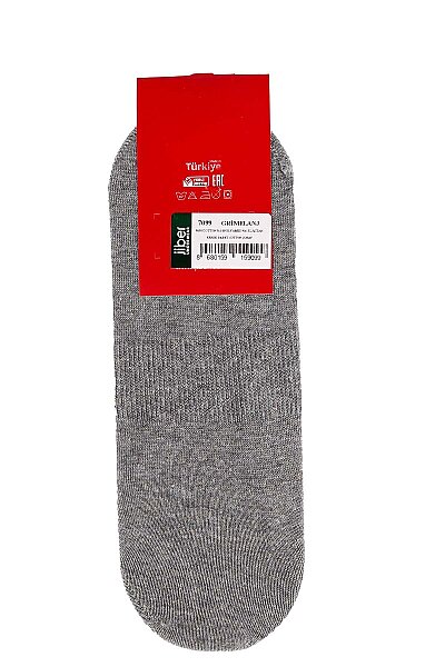 7099 Jiber Erkek Cotton Babet 12li Gri Melanj - 3