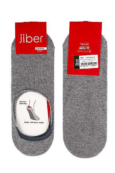 7099 Jiber Erkek Cotton Babet 12li Gri Melanj - JİBER (1)
