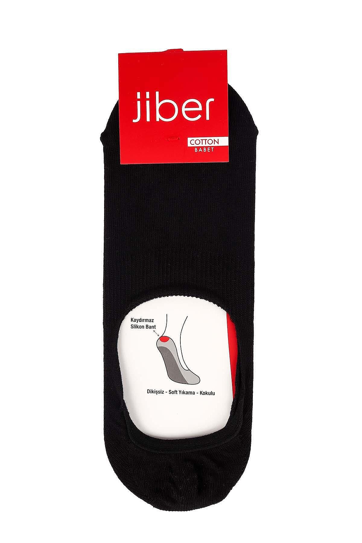 7099 Jiber Erkek Cotton Babet 12li Siyah - 1