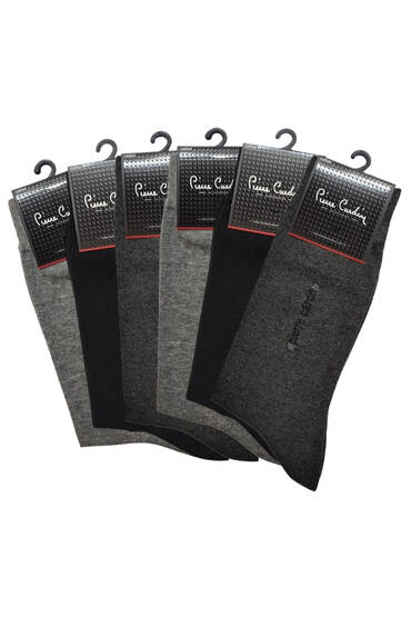 734 Pierre Cardin Erkek Cotton Çorap 6'lı Paket Asorti - 1