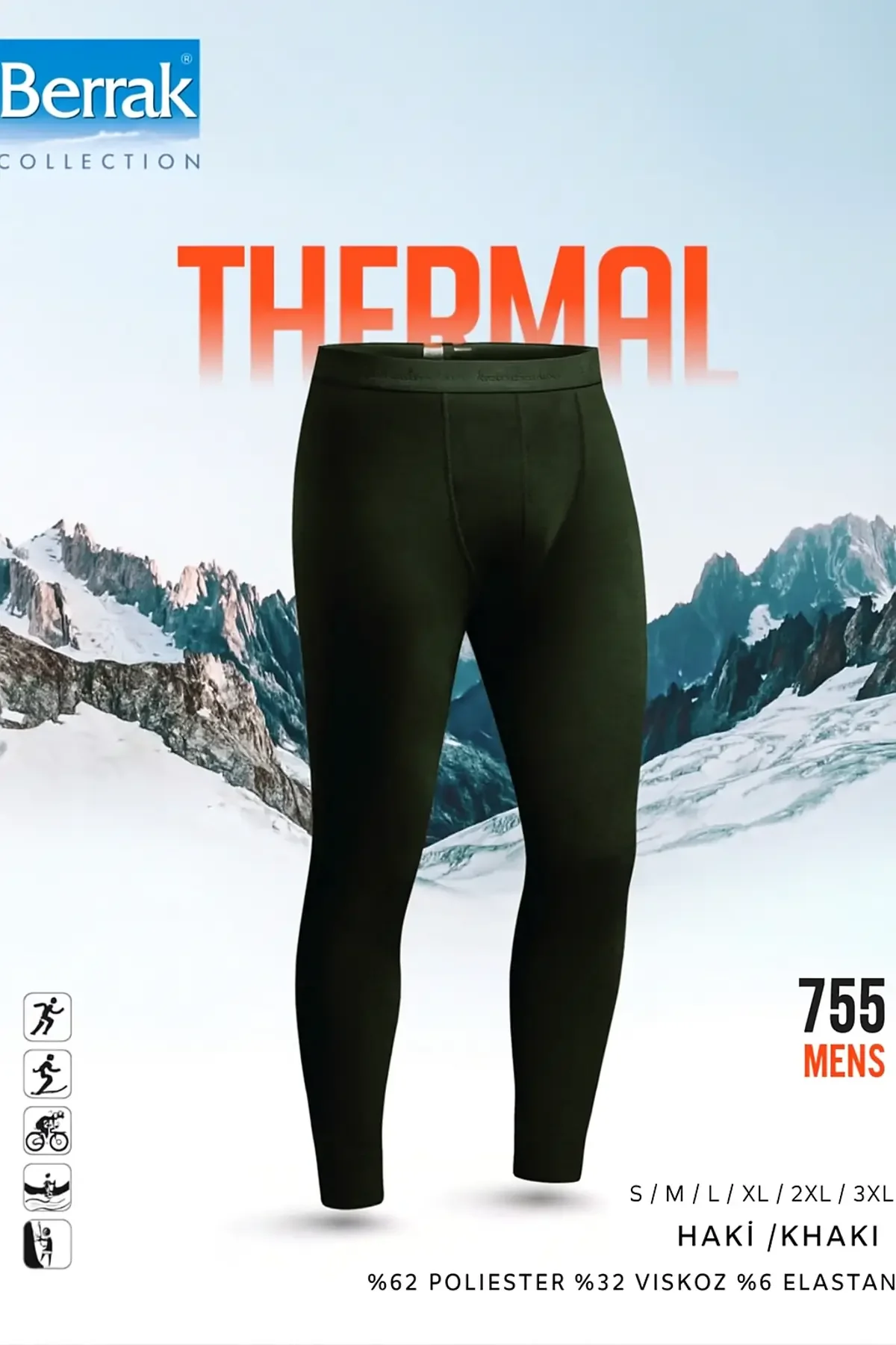 755 Berrak Erkek Termal Alt Haki - 1