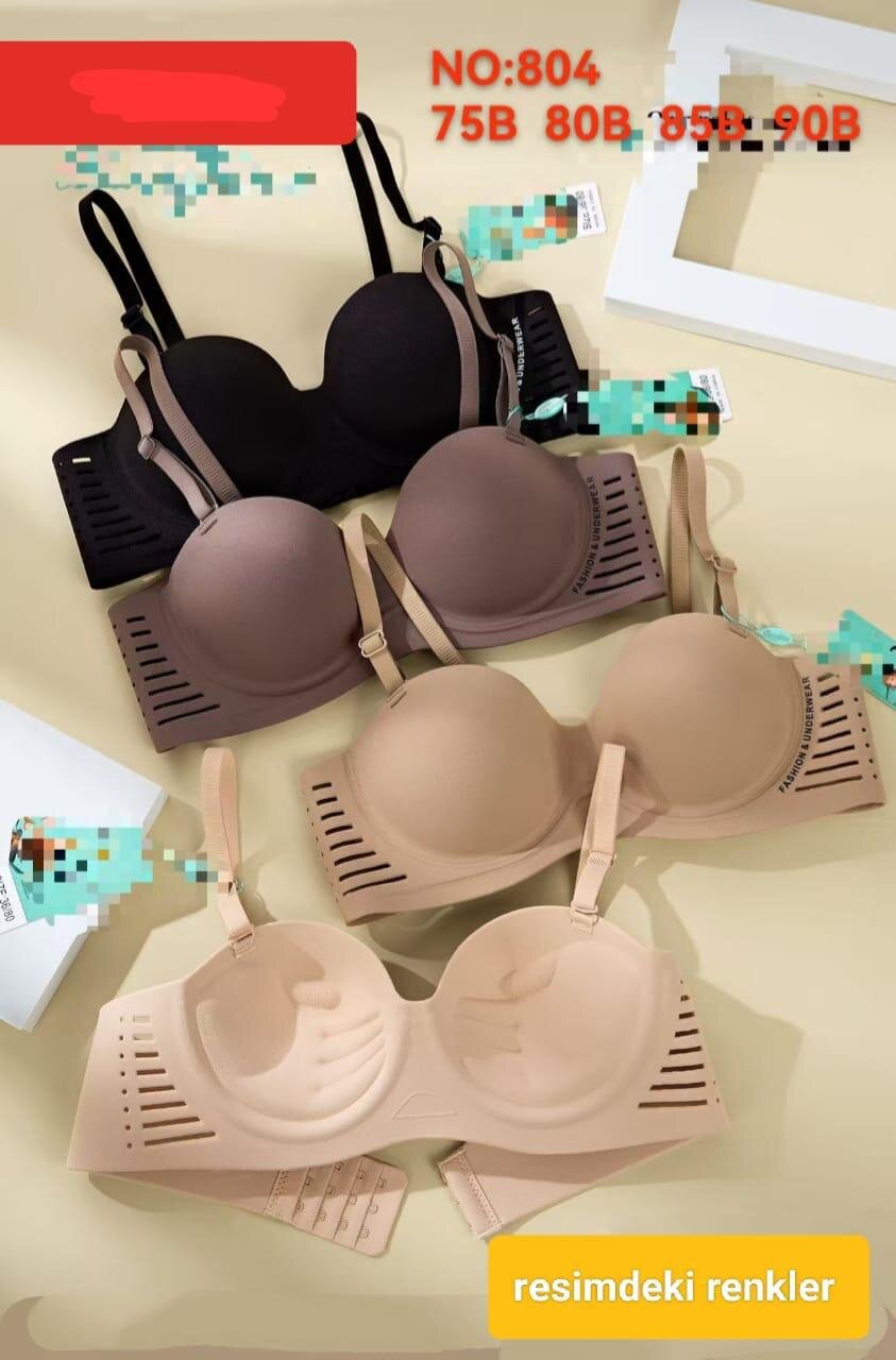 804 Layza Lazer Kesim Hayalet Sütyen 6'lı - 1