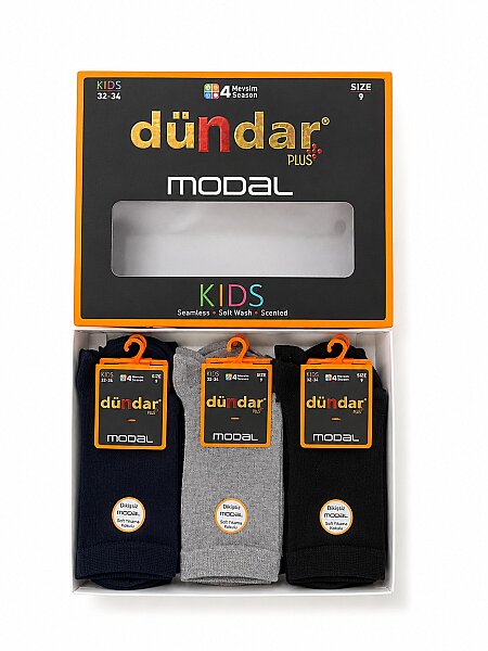 8177 Dündar Erkek Çocuk Modal Soket 12'li - 3