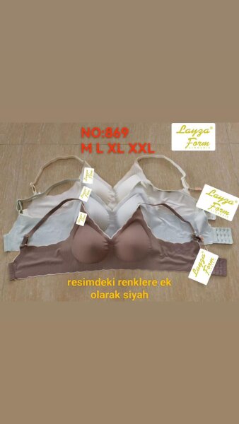 869 Layza Lazer Kesim Hayalet Sütyen 6'lı - LAYZA FORM