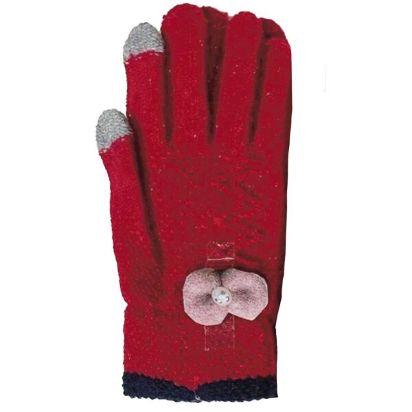 9-12 Yaş Garson Örme Eldiven 6'lı Kız - KİTTİ