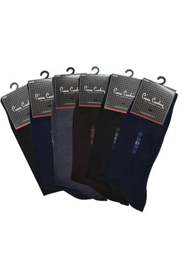 936 Pierre Cardin Erkek Modal Çorap 6'lı Paket Asorti 