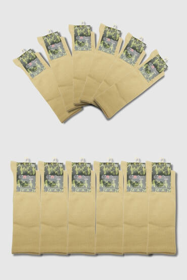 9501 Dündar Erkek Comfort Asker Çorap 12'li Haki - 3