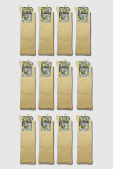 9501 Dündar Erkek Comfort Asker Çorap 12'li Haki - 4