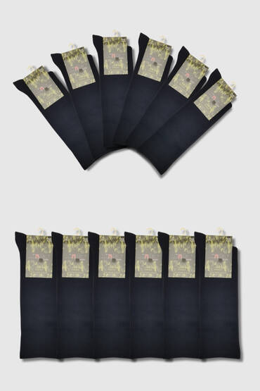 9501 Dündar Erkek Comfort Asker Çorap 12'li Siyah - 3