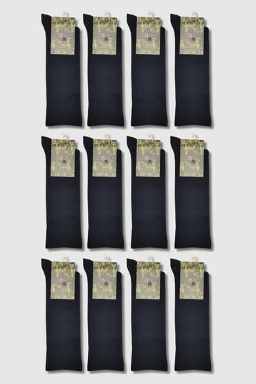 9501 Dündar Erkek Comfort Asker Çorap 12'li Siyah - 4