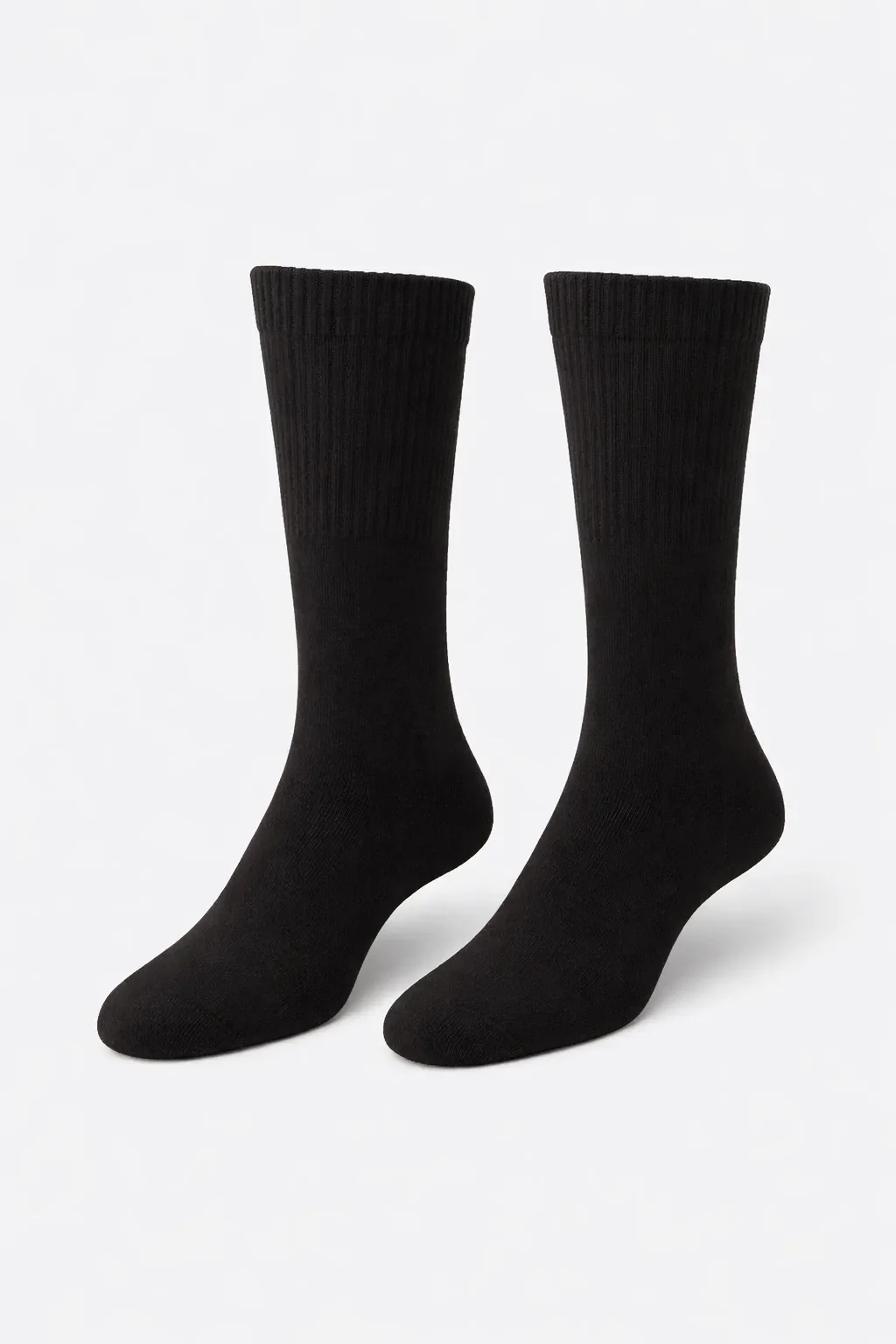 9518 Dündar Erkek Havlu Asker Çorabı 12'li Siyah - 1