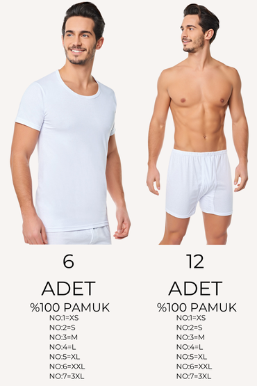 Seher Erkek Fanila Paçalı Don Takım