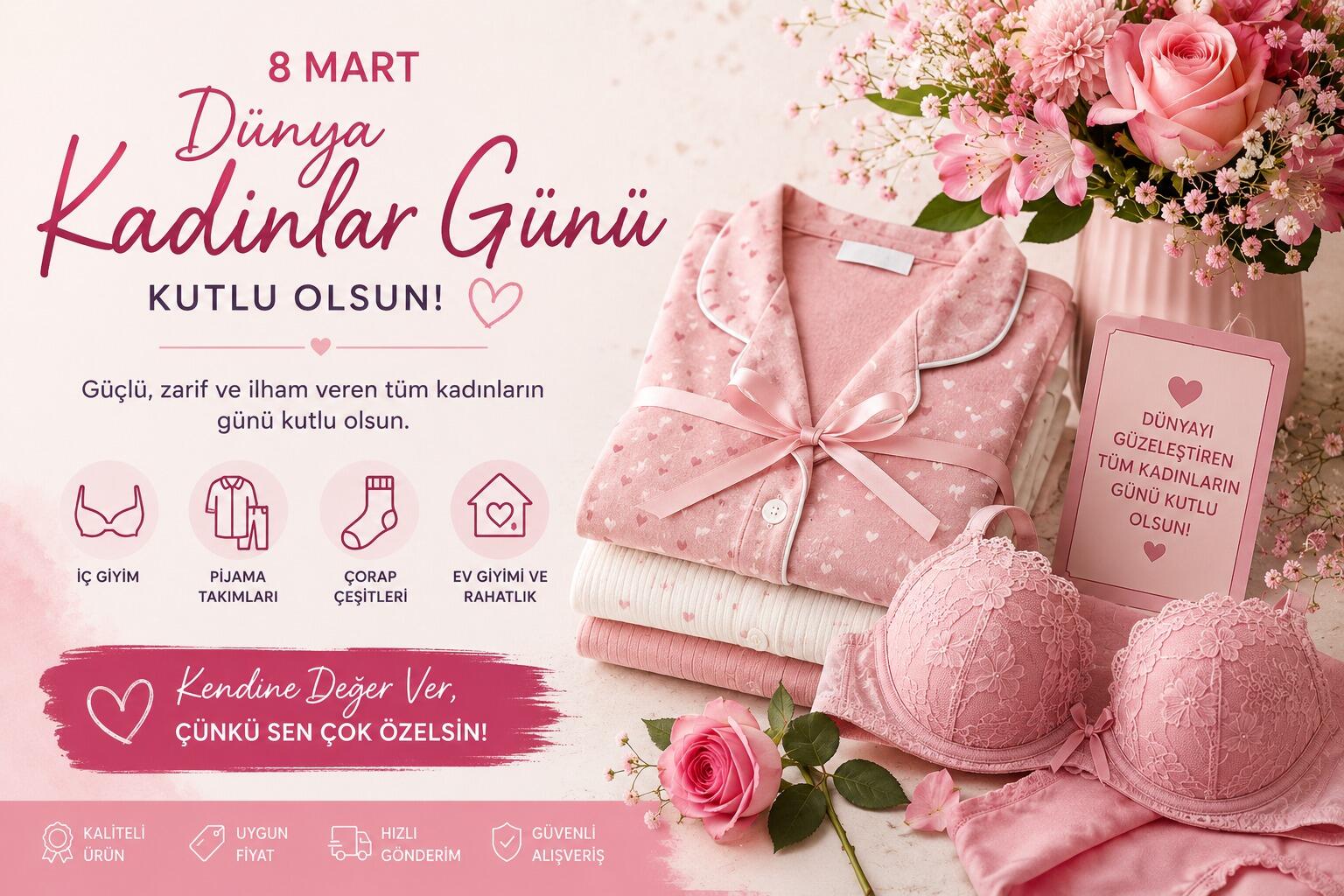 Kadınlar Günü’nde Kendinizi Şımartın: En Rahat ve Şık İç Giyim Önerileri
