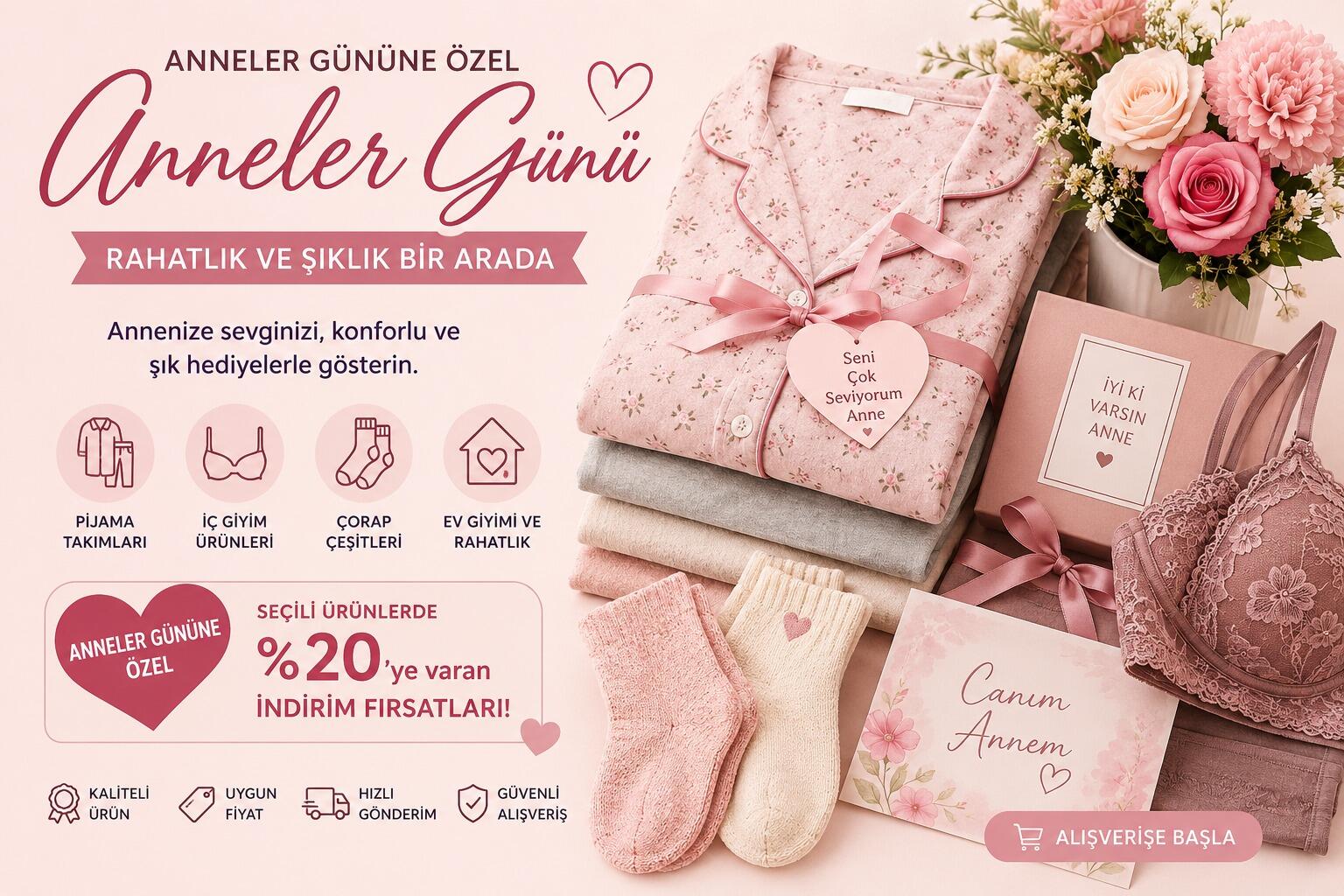 Anneler Gününe Özel Hediye Rehberi | Rahatlığı ve Şıklığı Bir Arada Sunun
