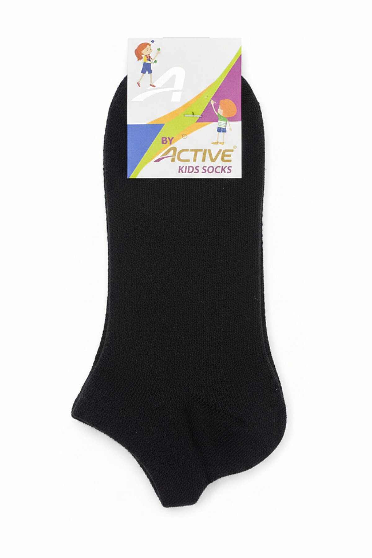Active Çocuk Patik 12'li Paket Siyah - 2