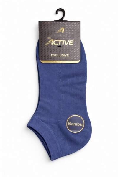 Active Erkek Bambu Patik 12li İndigo - ACTİVE