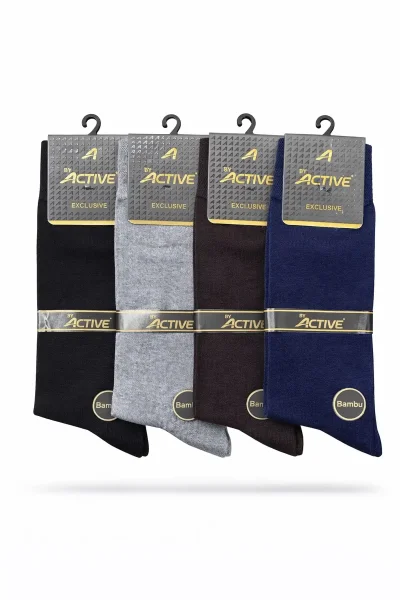 Active Erkek Bambu Yazlık Çorap Karışık Renk 12li Karışık