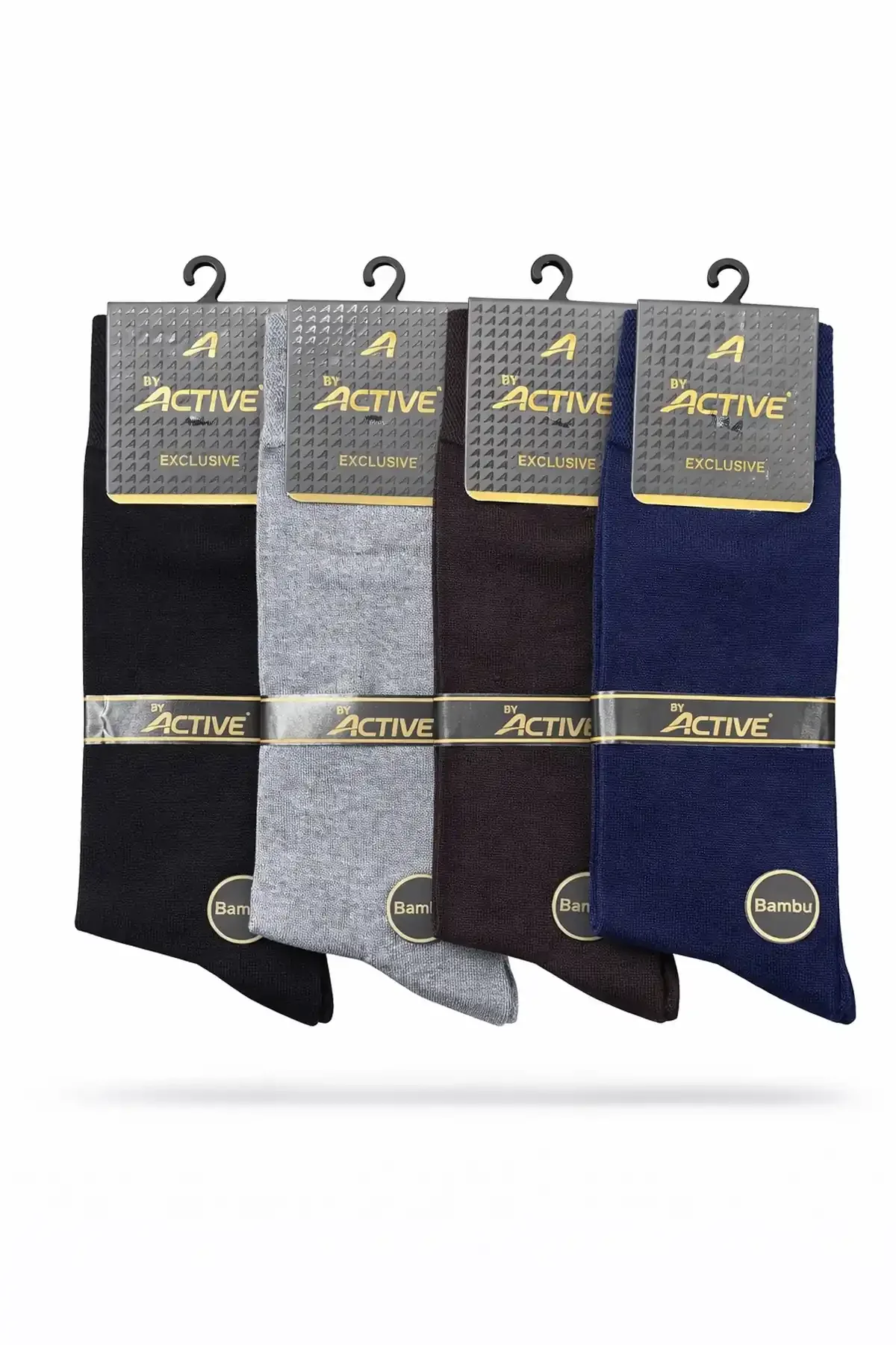 Active Erkek Bambu Yazlık Çorap Karışık Renk 12li - 1