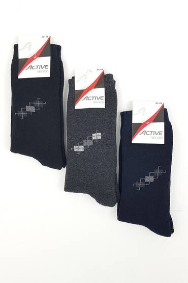 Active Erkek Havlu Çorap 12'li Paket Asorti - 2