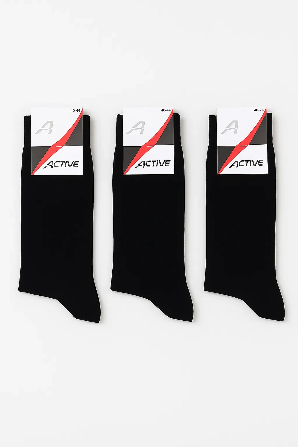 Active Erkek Havlu Çorap 12li Siyah - 1