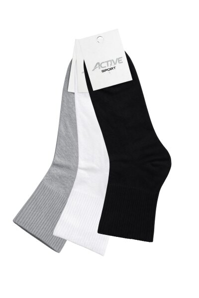 Active Erkek Havlu Yarım Konç Patik 12li Karışık - ACTİVE