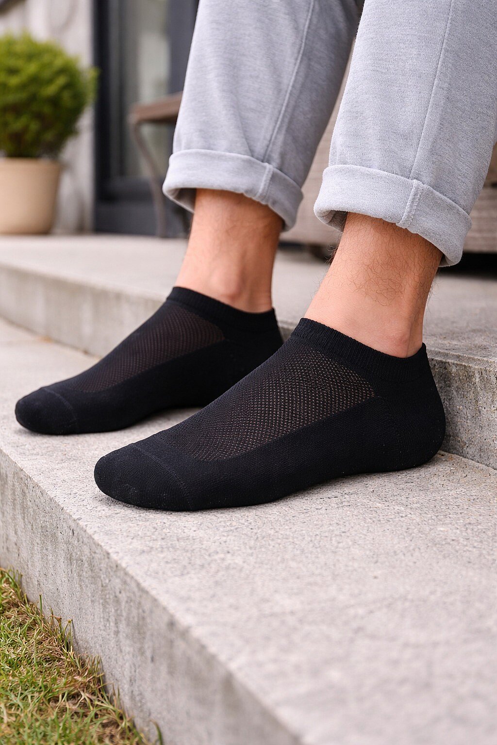 Active Erkek Patik 12'li Paket Siyah - 1