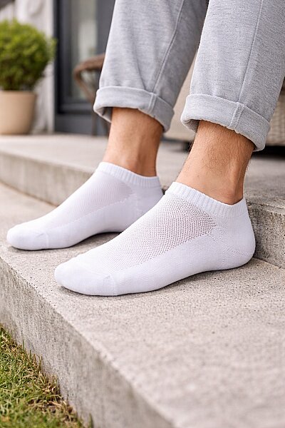 Active Erkek Patik 12'li Paket Beyaz 