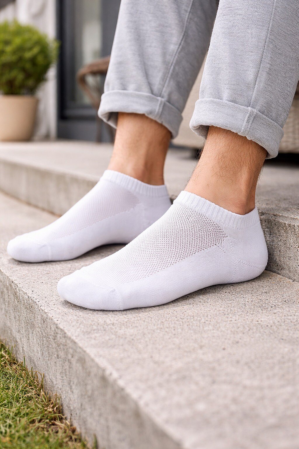 Active Erkek Patik 12'li Paket Beyaz - 1