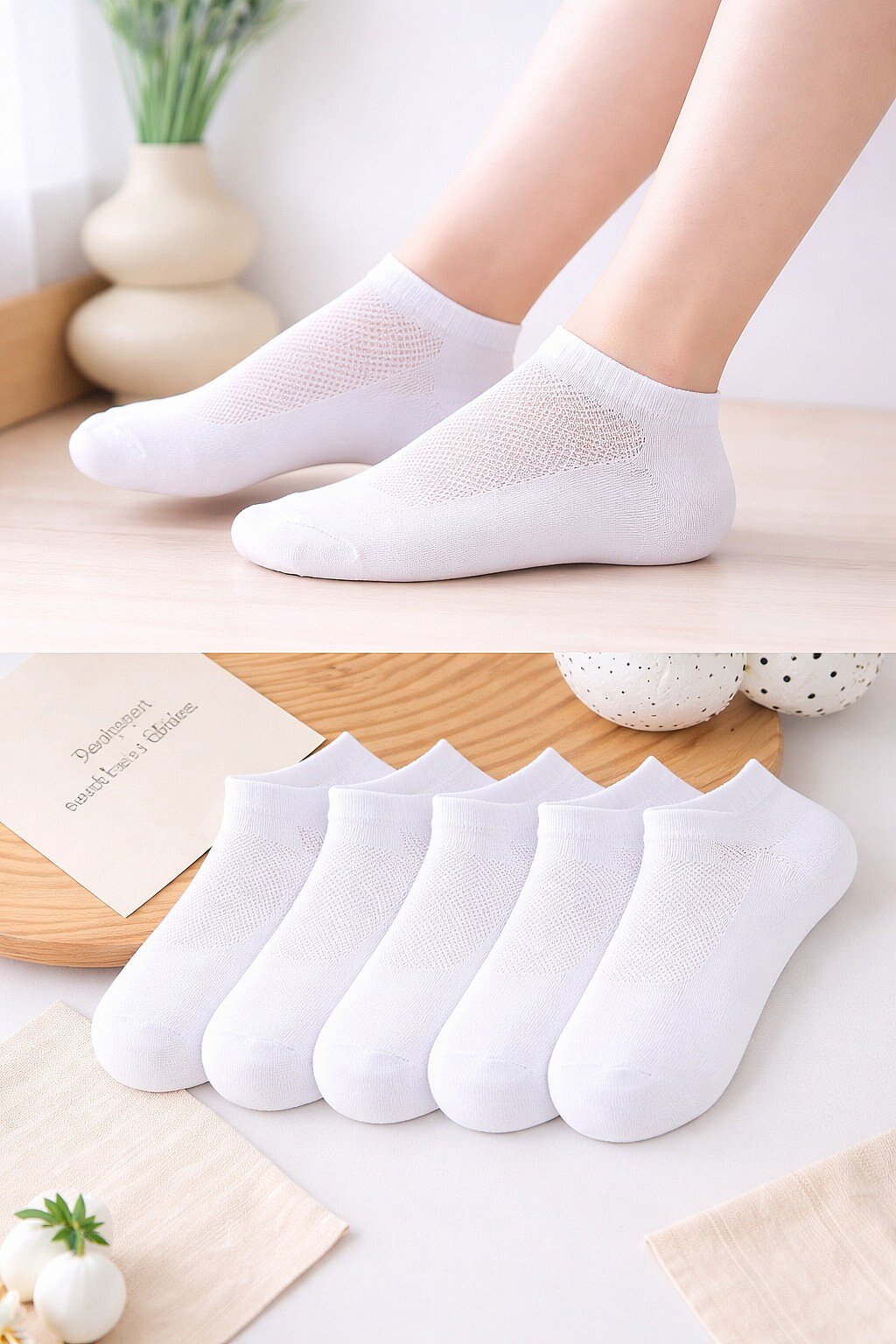 Active Kadın Patik 12'li Paket Beyaz - 1