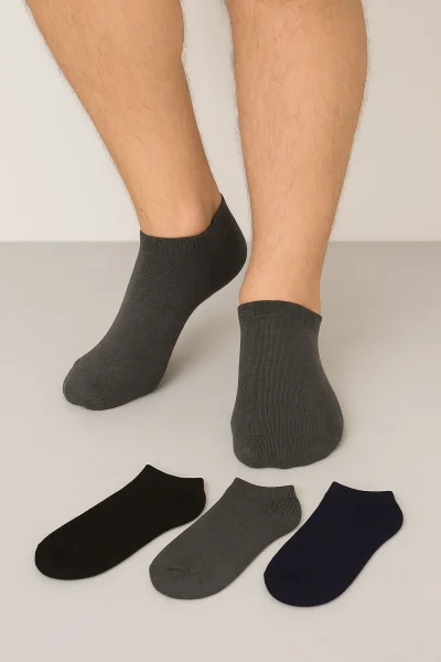 Aldano Erkek Bambu Patik 12li Karışık