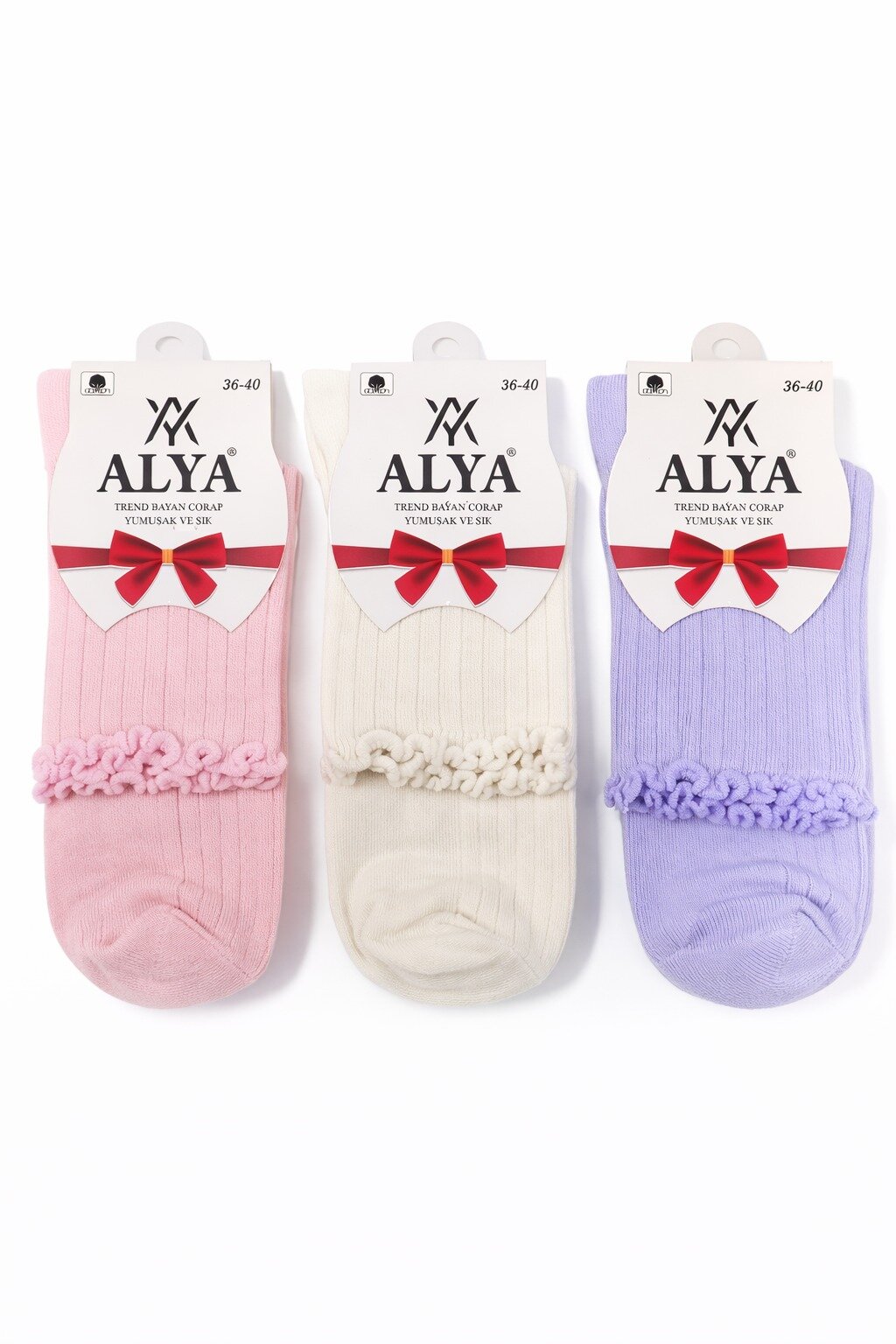 Alya Kadın Konç Patik 12li Karışık - 1