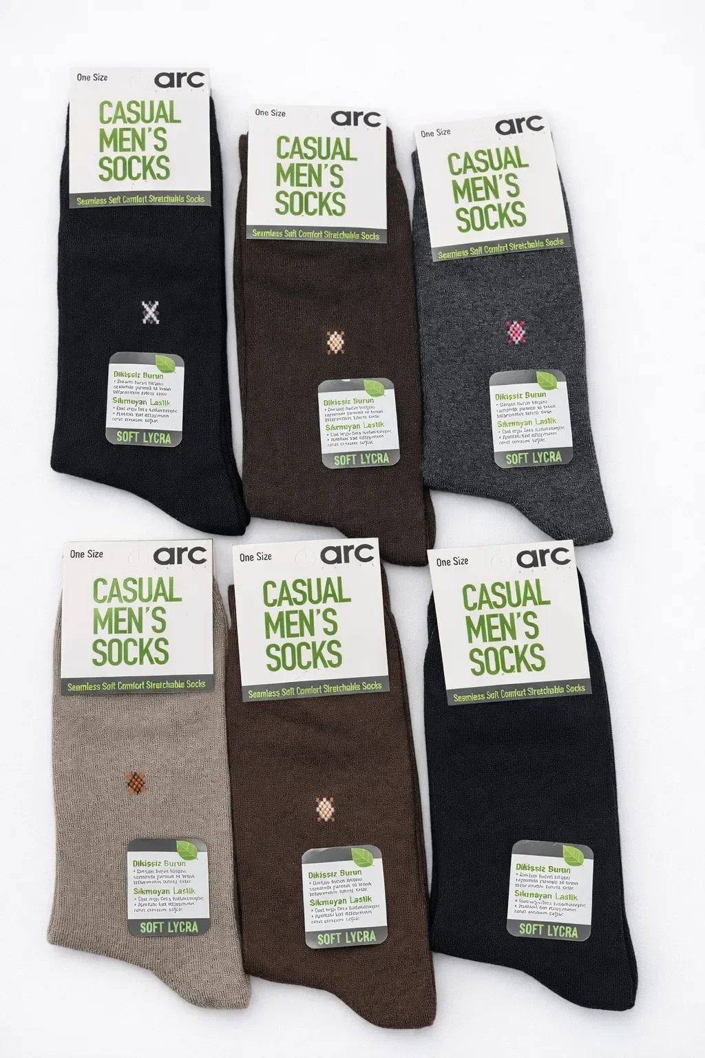 ARC Erkek Bambu Çorap 12'li - 1