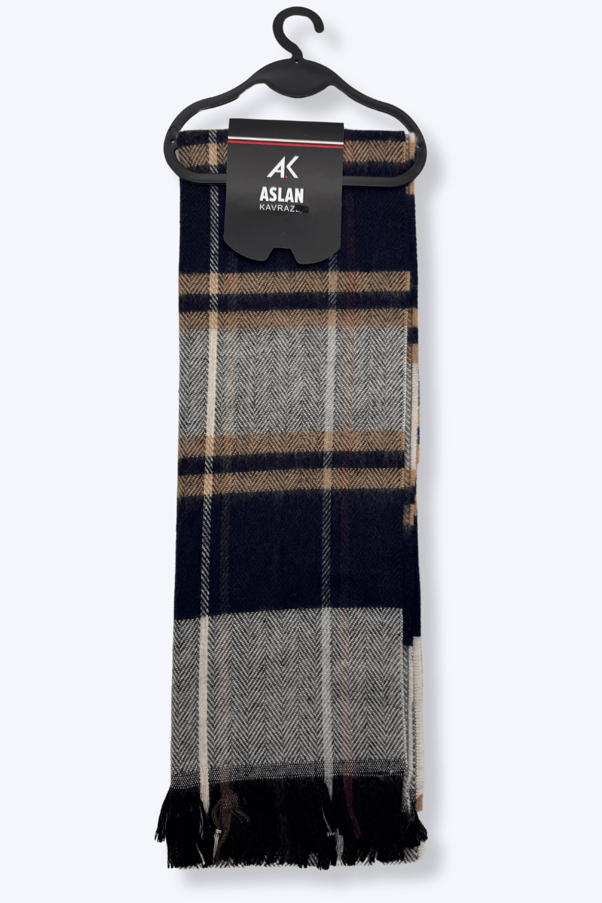 Aslan Erkek Yün Atkı Karışık - 1