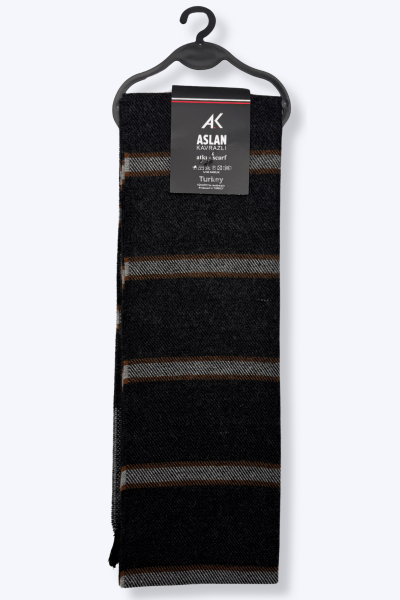 Aslan Erkek Yün Atkı Karışık - 4