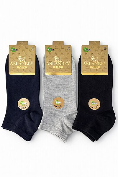 Aslanbey Bambu Gold Erkek Patik 12'li Paket - ASLANBEY