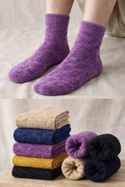 Aslanbey Kadın Ters Havlu Patik 12'li Paket Karışık Renk - ASLANBEY (1)