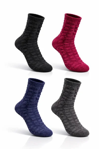 Aslanbey Kadın Ters Havlu Soket 12'li Karışık 